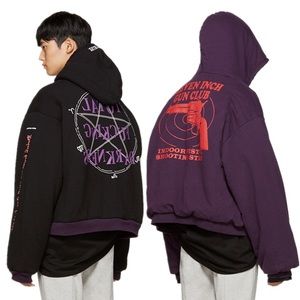 Vetements | Sweaters | Reversible Purpleblack Vetements Gun Club Hoodie |  Poshmark